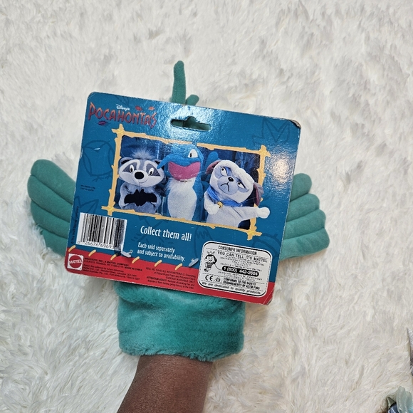 VTG 90S Disney Pocahontas Character FLIT Hummingbird Plush Hand Puppet Mattel - Picture 10 of 12